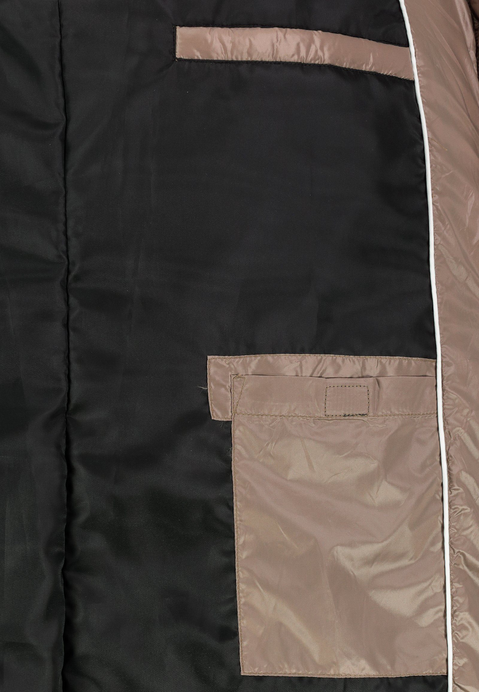 Fresh Made Steppweste Lange Stepp weste Kapuze Übergangs Herbst Frühlings Weste Windbreaker