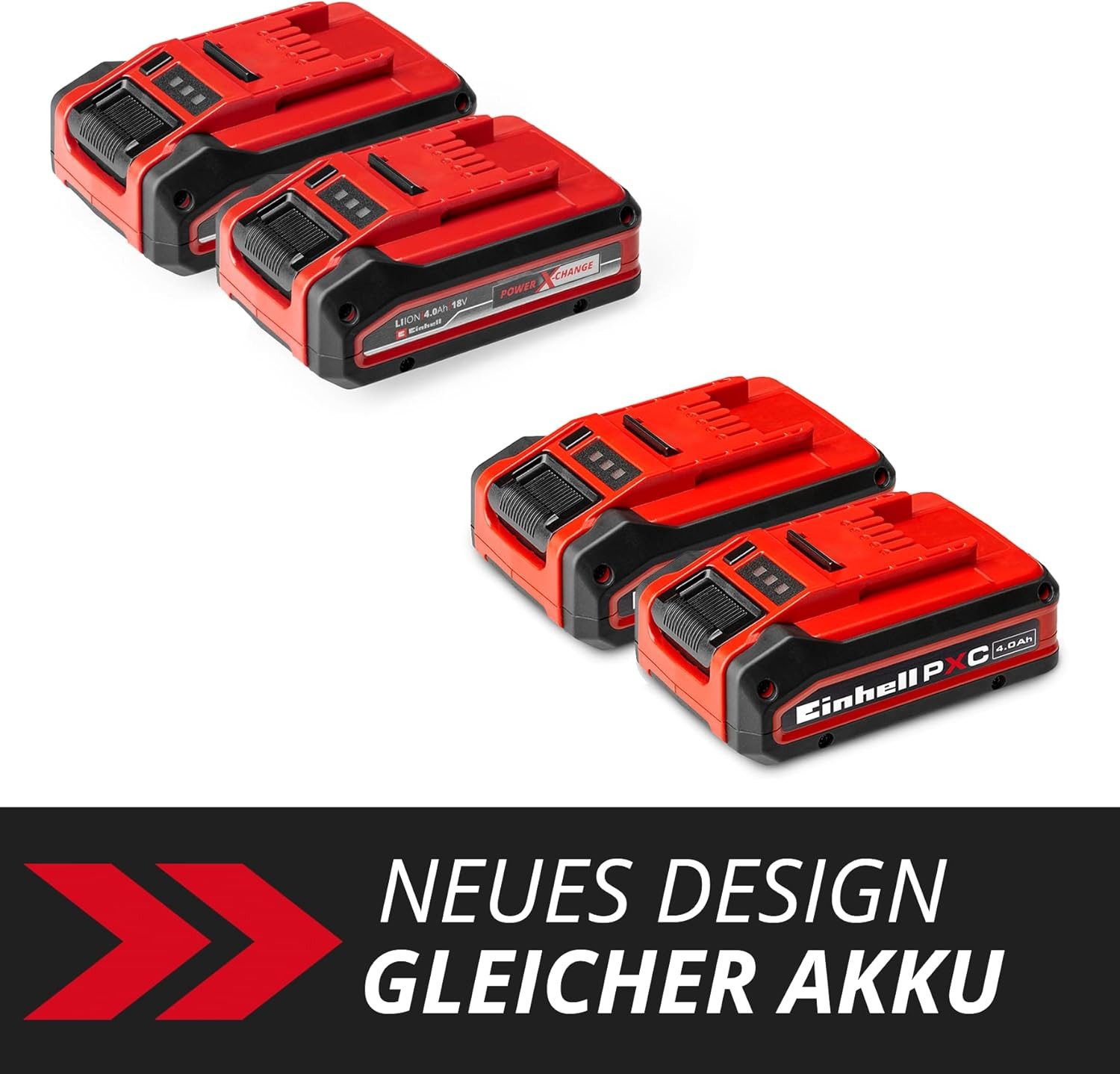 Einhell EINHELL 18V Ersatzakku PXC-Twinpack 4.0 AhPower Plus 2er Pack Akku-Set (2 St) – Bild 3 von 5