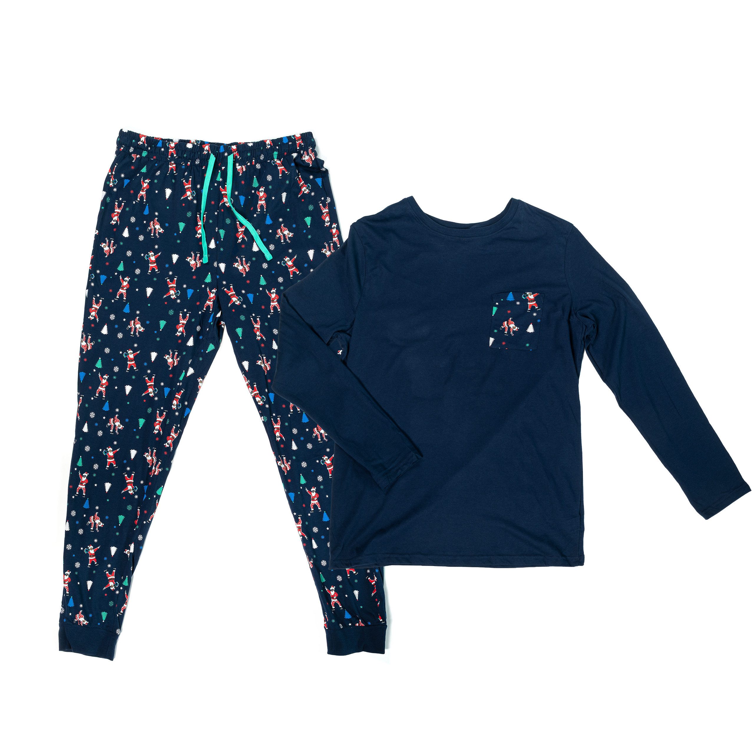 UP2FASHION MEN Pyjama Herren Flanell-Pyjama aus 100% Baumwolle, 2-teiliger Schlafanzug-Set langarm, Set besteht aus Oberteil und Hose
