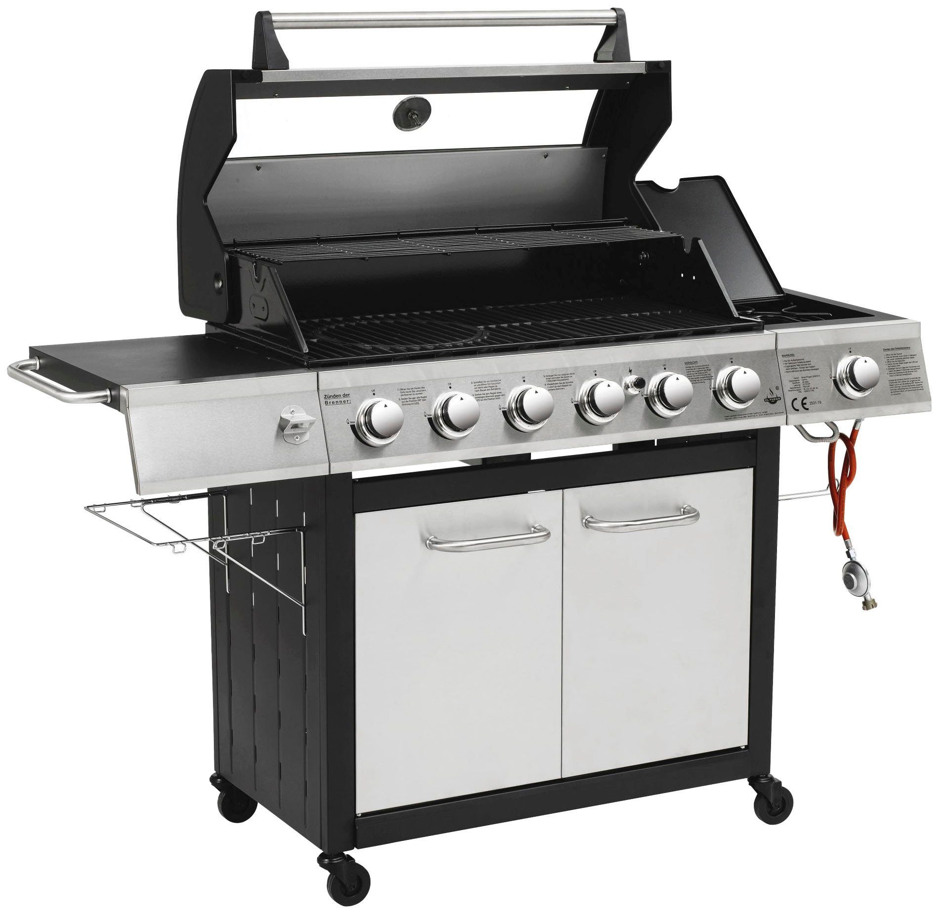 El Fuego Gasgrill Long Beach, BxTxH: 161x59,5x121 cm