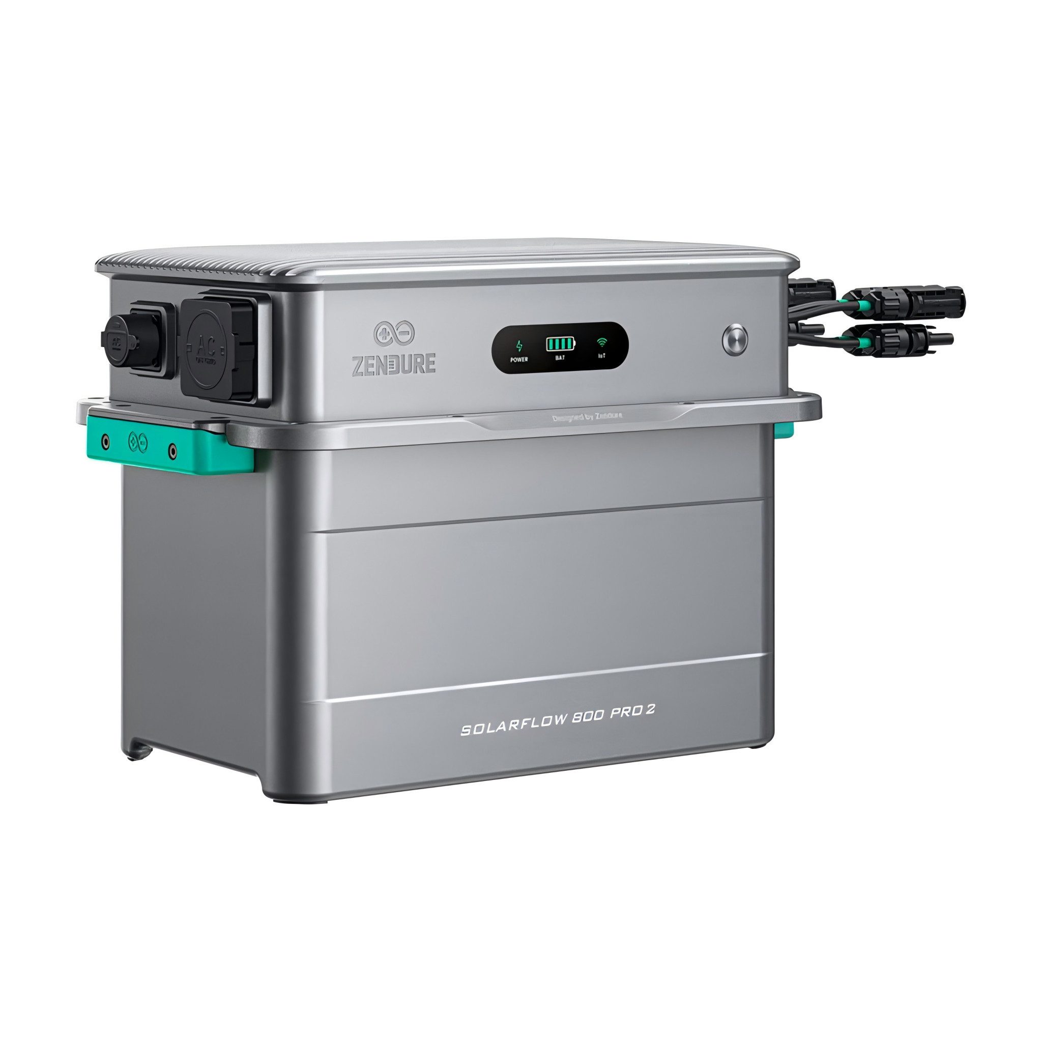 ZENDURE SuperCharged Balkonkraftwerk SolarFlow 800 Pro 2 Speicher 1920Wh KI Energiemanagement Plug und Play, 800 W, (Set), 2640W PV Leistung, Plug und Play, IP6 – Bild 3 von 5