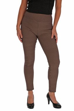 cofi1453 Stoffhose Damen FG-7992 Hose Stoffhose Poptrash Leggings Soft Kariert Damenhose Businesshose Freizeit