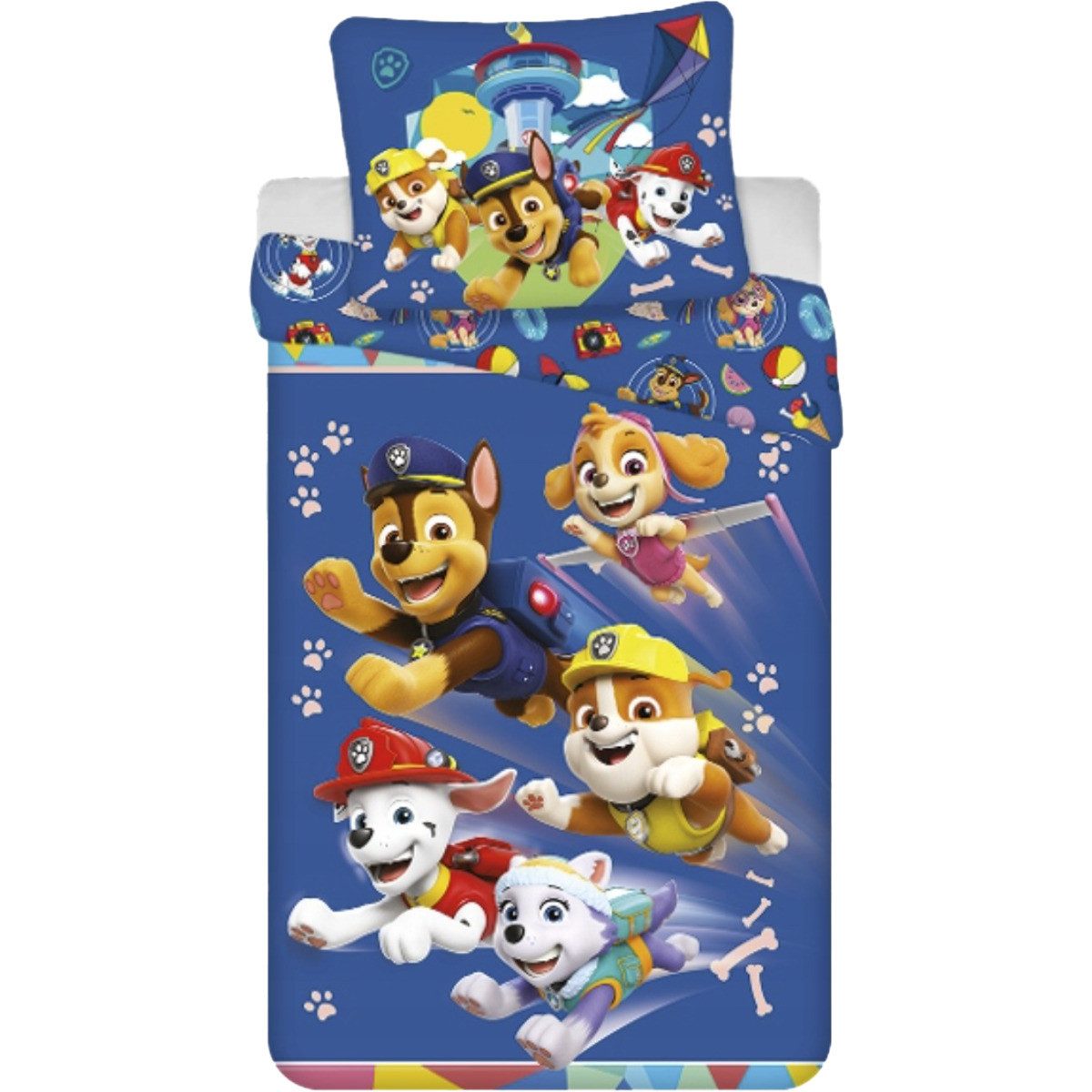 PAW PATROL Kinderbettwäsche Paw Patrol 1132 140x200+70x90 Unisex Kinder, Renforcé, 2 teilig