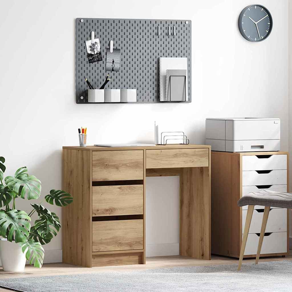 vidaXL Schreibtisch Schreibtisch Artisan-Eiche Holzwerkstoff 90 x 37,5 x 75 cm (1-St)