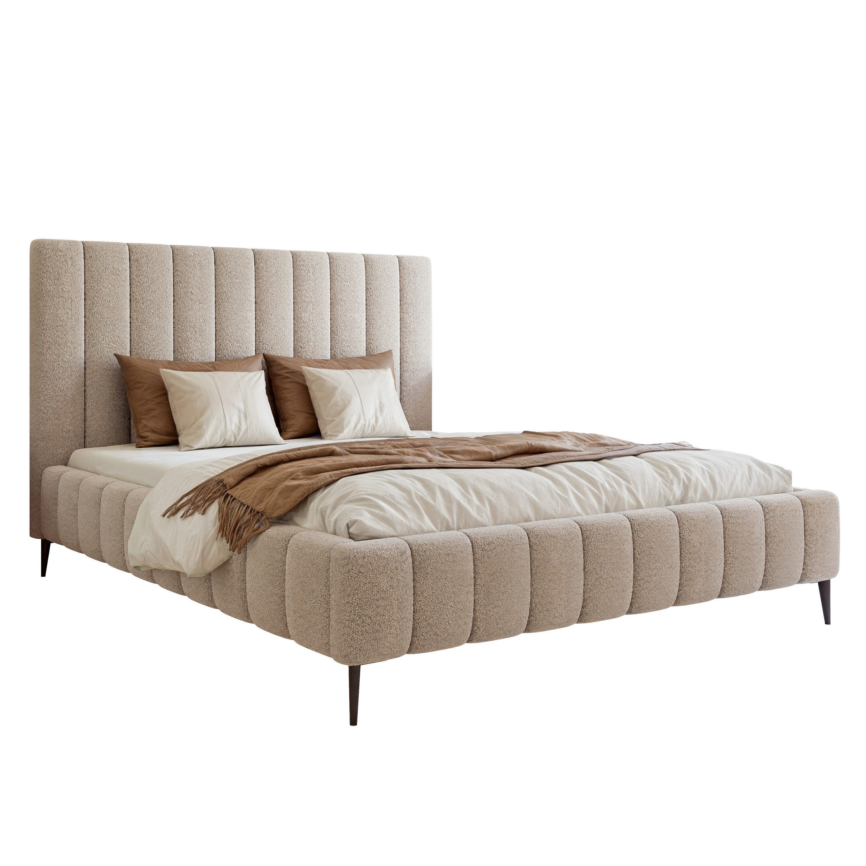 Goldstoff Polsterbett Luxuriöses Bett mit hohem günstig online kaufen