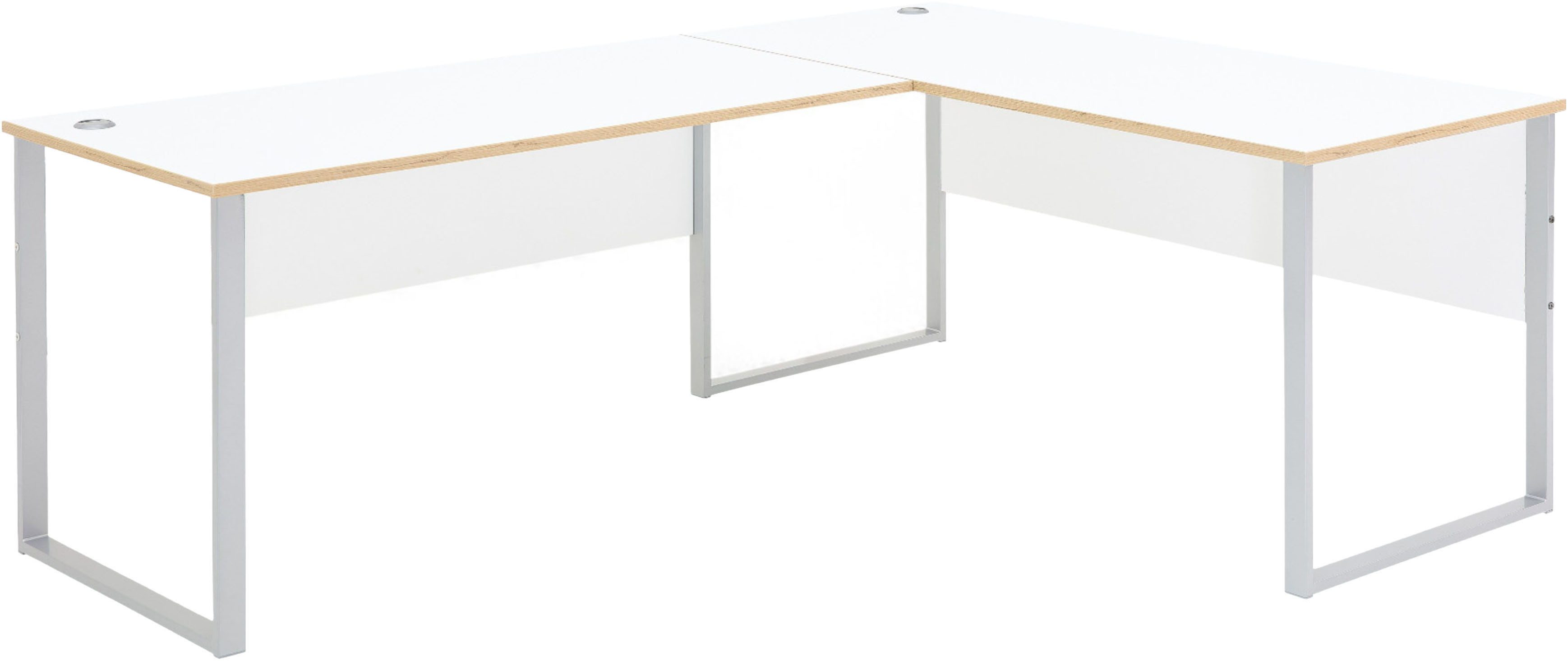 Innostyle Schreibtisch Memphis Eckschreibtisch, 223x77x170cm (B/H/T) (1-St), ABS-Kantenschutz, Soft Touch Oberfläche