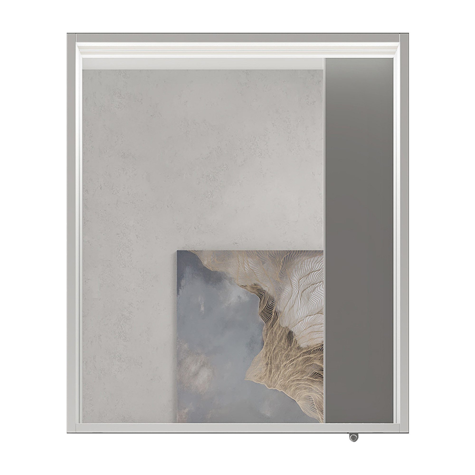 doporro Spiegelschrank Wandspiegel mit LED Wandschrank günstig online kaufen