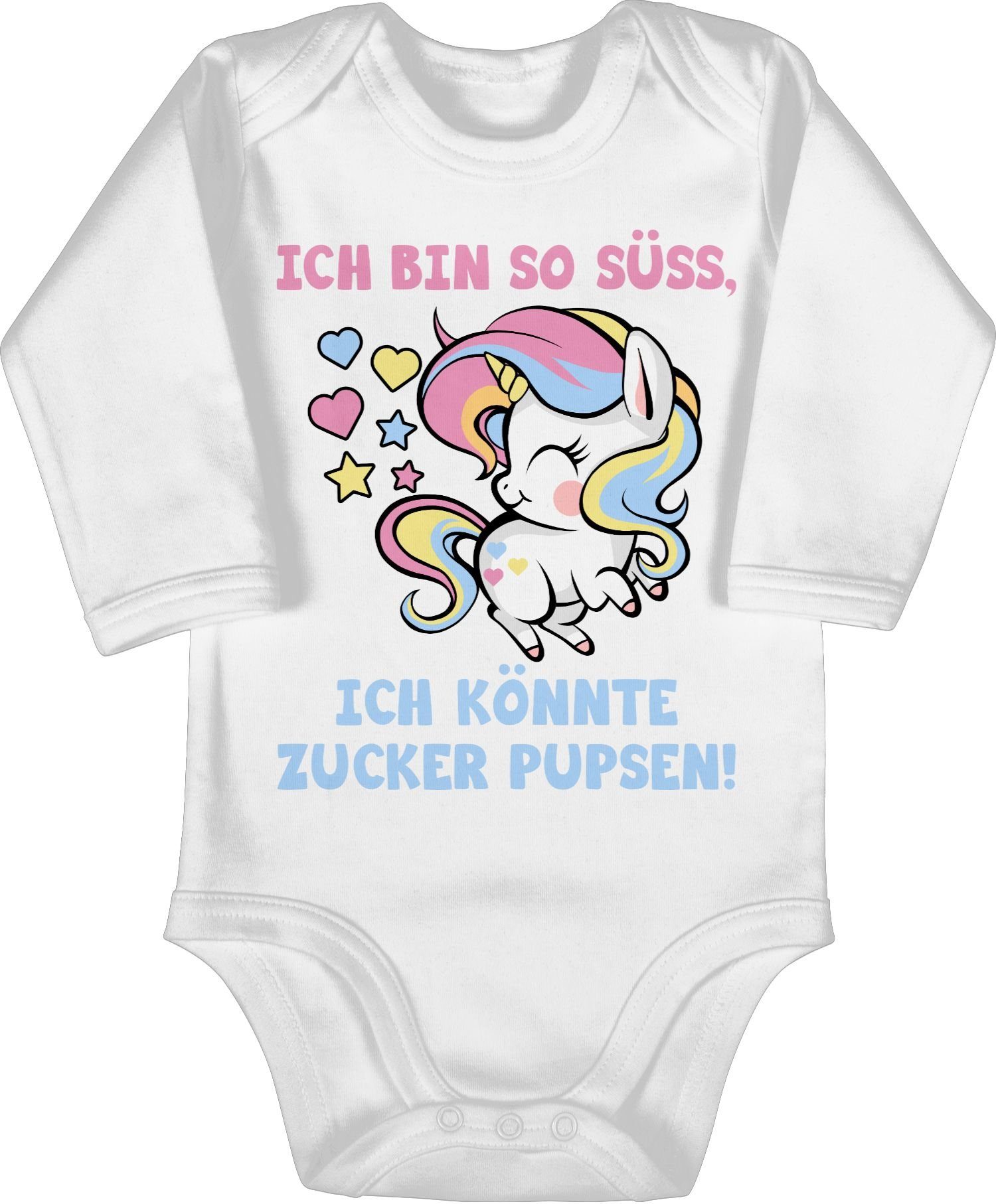Shirtracer Shirtbody »Ich bin so süß, ich könnte Zucker pupsen bunt