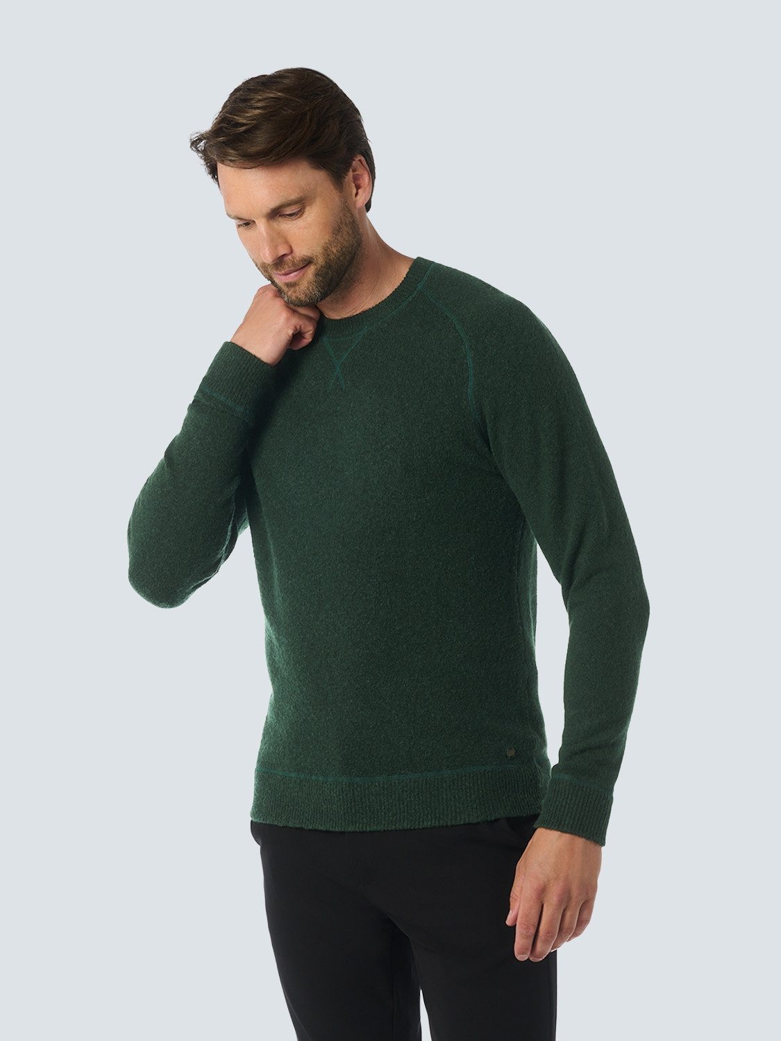 NO EXCESS Strickpullover in melierter Optik
