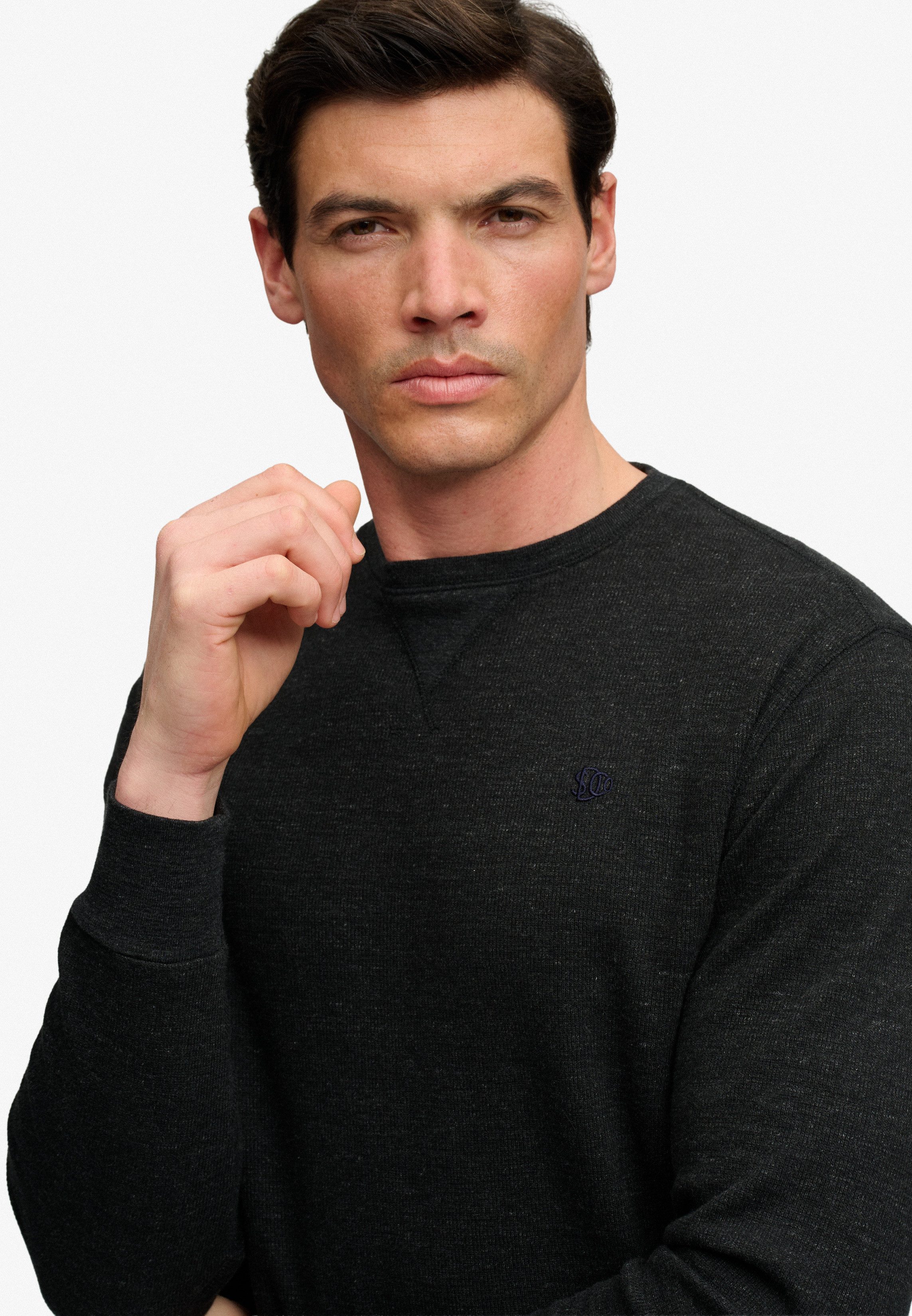 Superdry Langarmshirt CLASSIC SLUB WAFFLE TOP aus Baumwolle, Relaxed Fit, mit Rundhalsausschnitt – Bild 5 von 5