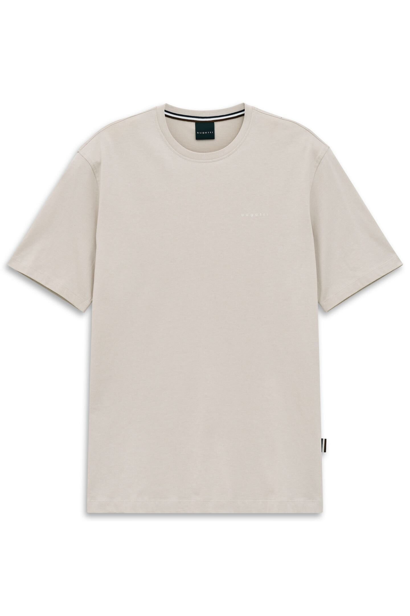 bugatti T-Shirt Basic aus Baumwolle Modern Fit Rundhals