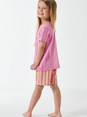 Schiesser Pyjama kurz - Girls World Oragnic Cotton (2 tlg) schlafanzug schlafmode bequem