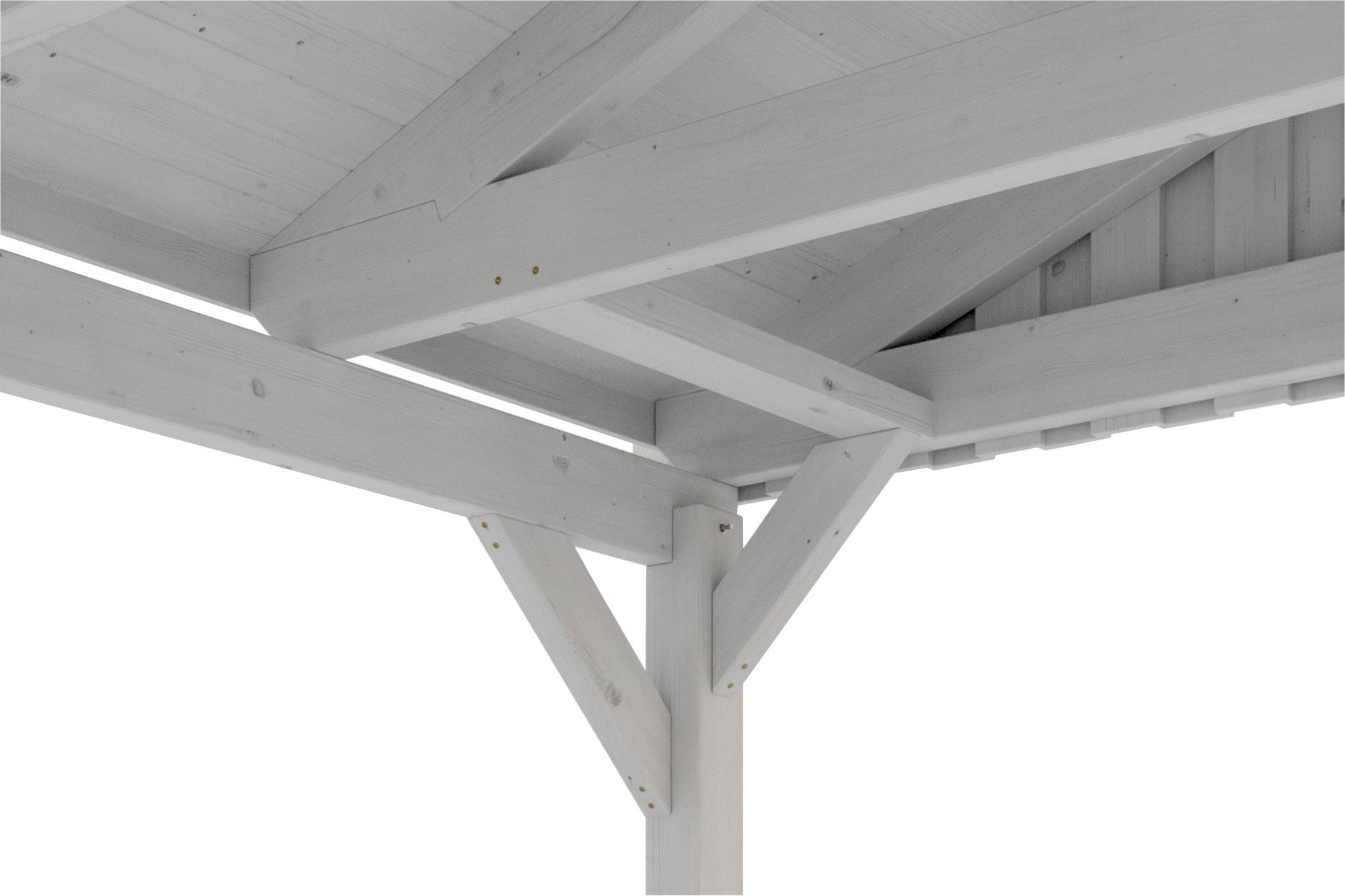 Skanholz Einzelcarport 379 cm, Einfahrtshöhe, schwarzen cm Fichtelberg, mit BxT: 423x808 Schindeln