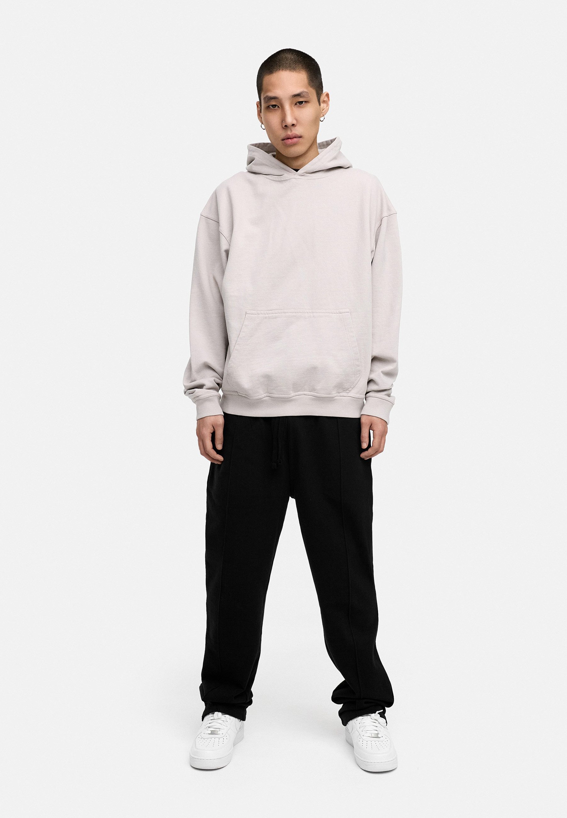 BEHYPE STUDIOS Hoodie IM OVERSIZE FIT Herren Cord-less Kapuzenpullover lockeres Kapuzen-Sweatshirt Sweater – Bild 3 von 4