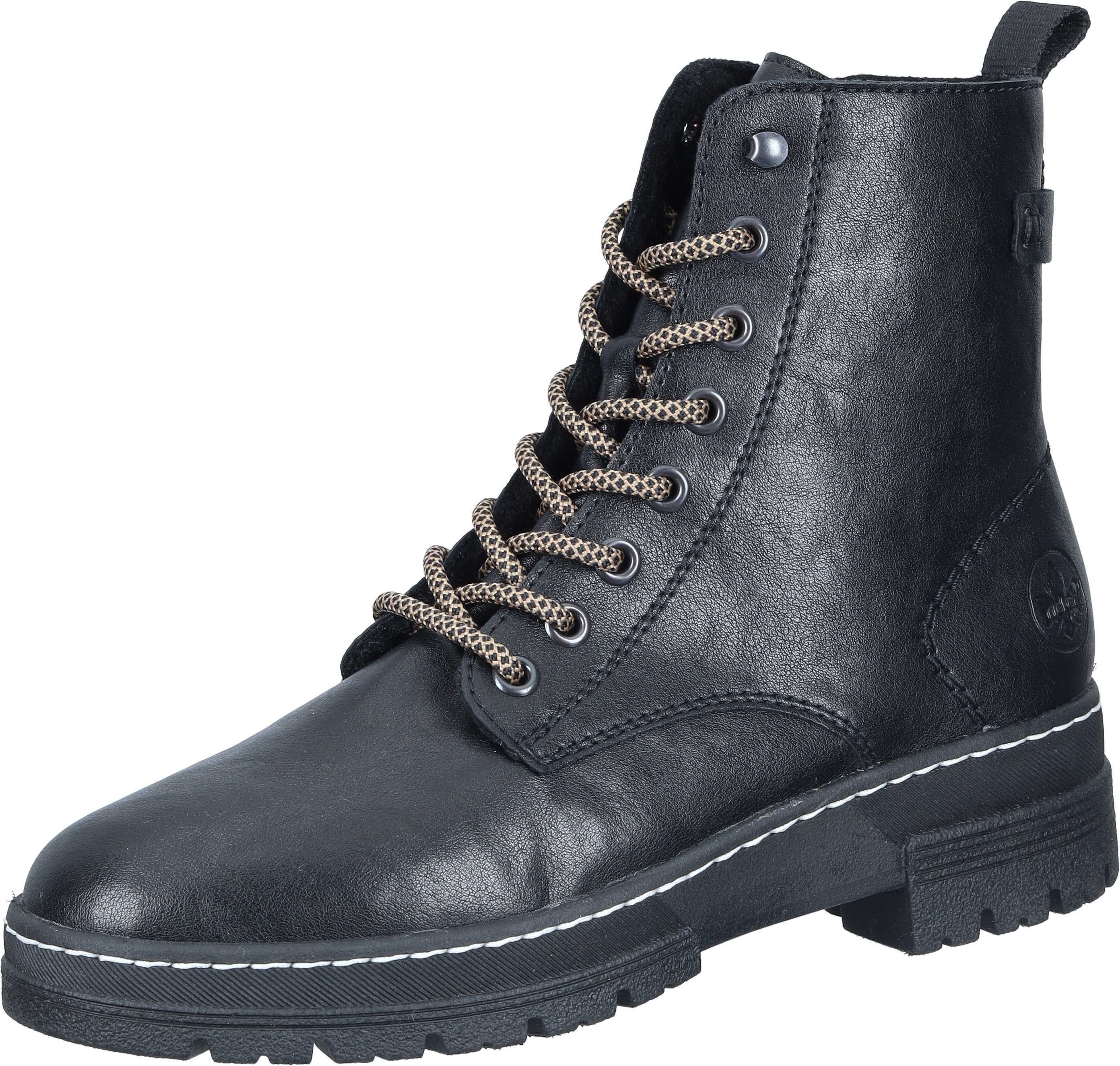 Rieker Stiefeletten Schnürstiefelette aus strapazierfähigem Synthetik günstig online kaufen