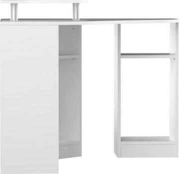 TemaHome Schreibtisch Corner, Melamingestell, Tischplatte in untersch. Farbvarianten, Breite 94 cm