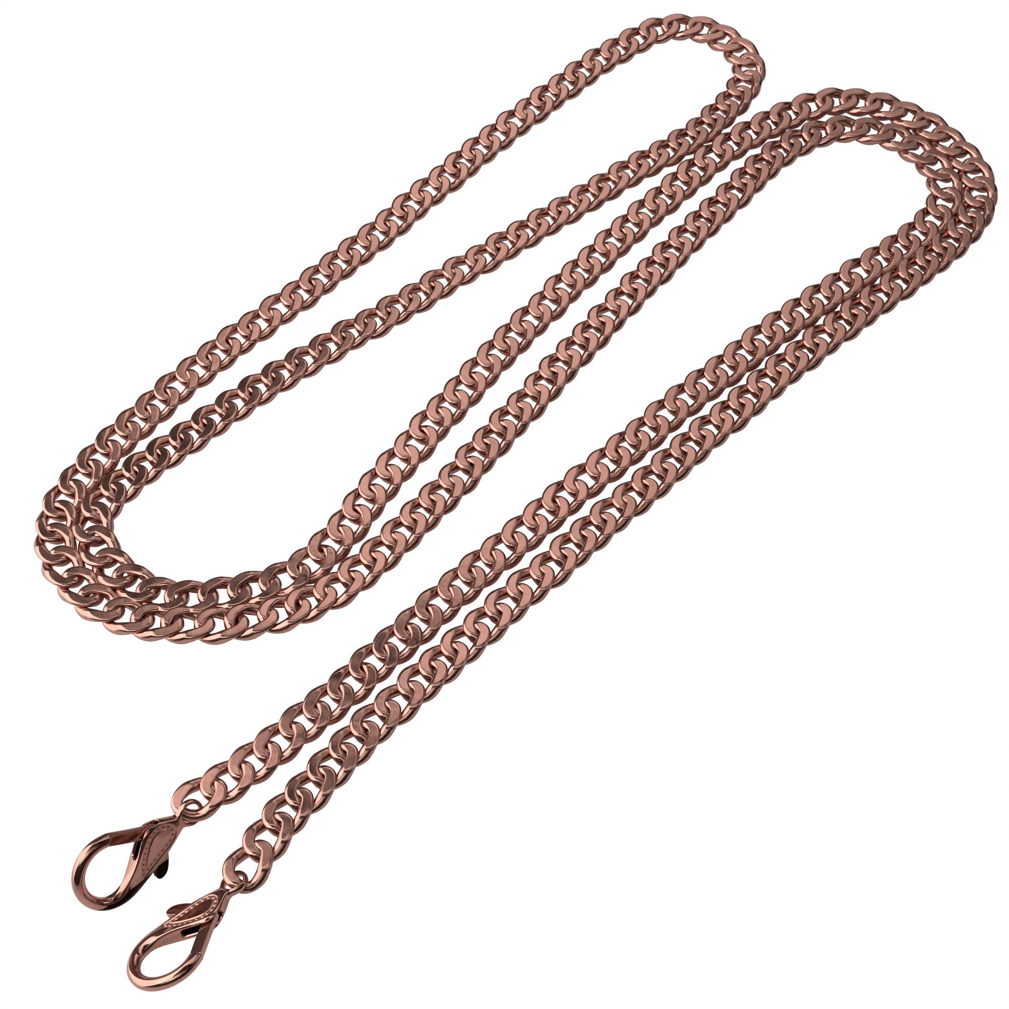 EAZY CASE Schulterriemen Schulterriemen für Tasche Metall Wechselband Taschen Riemen, Taschenband zum Wechseln, Umhängeband schmal- Rosé