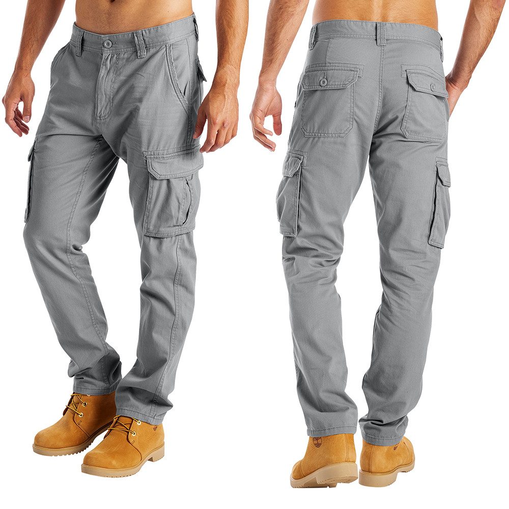 BlauerHafen Cargohose BlauerHafen Herren Cargo Hose 6 Taschen 100% Baumwoll günstig online kaufen