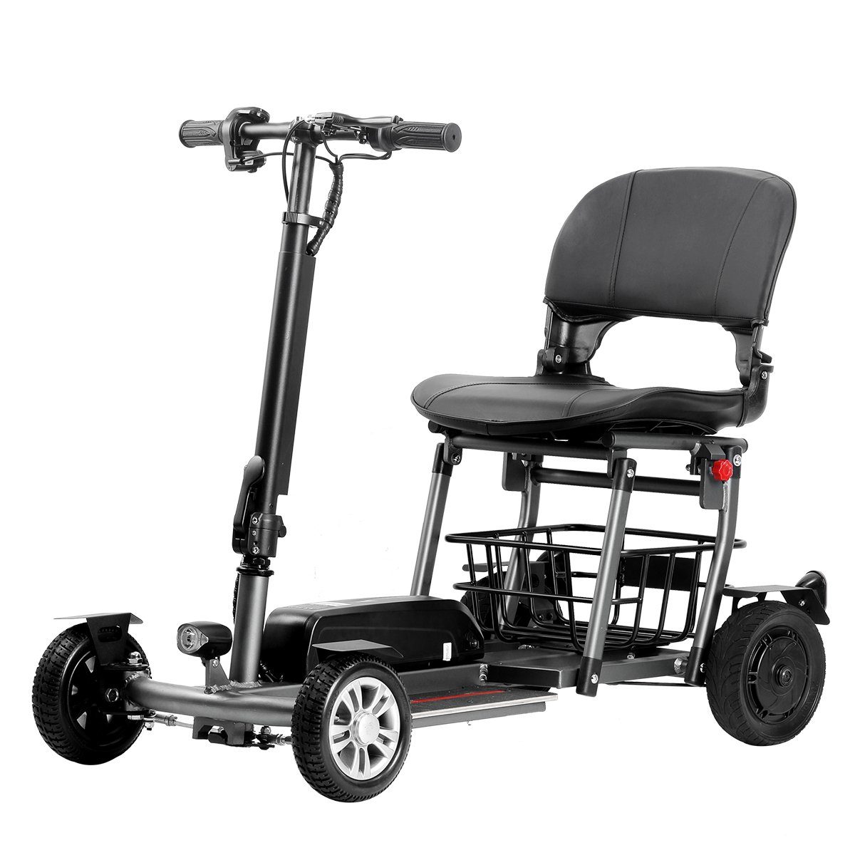 ENEWAY Elektromobil Muvy 4-Rad, 300,00 W, 6,00 km/h, (Set, mit Korb), klappbar, transportabel, 6 km/h, führerscheinfrei, inklusive Korb