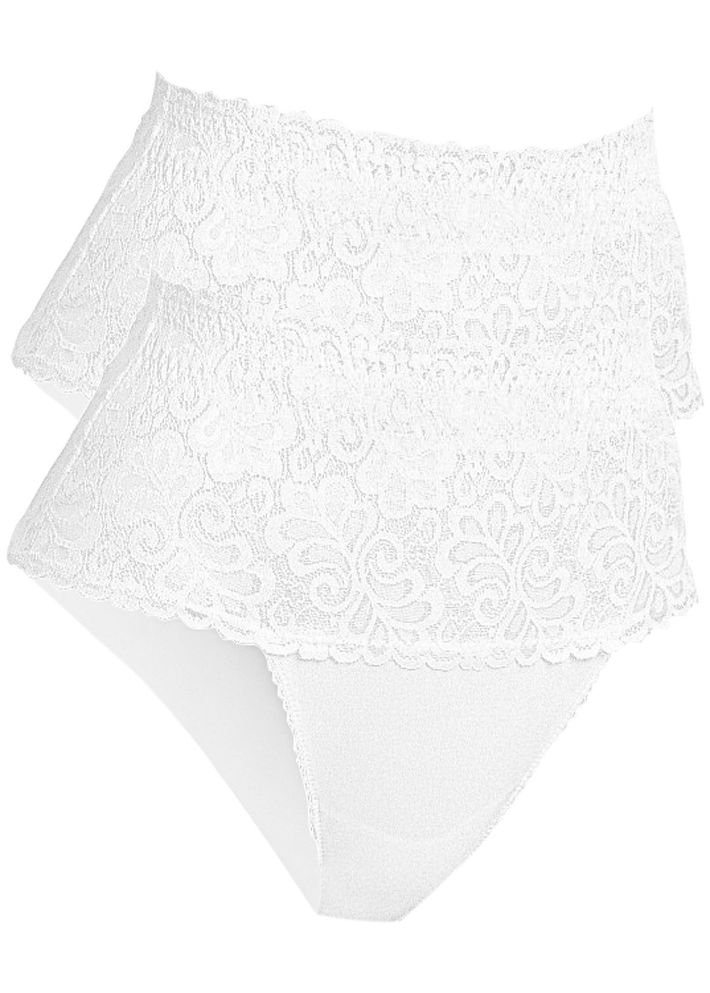bonprix Shapingslip (Packung, 2-St) mit Spitze, mit Netzfutter, eng anliegende Passform, 2er Pack
