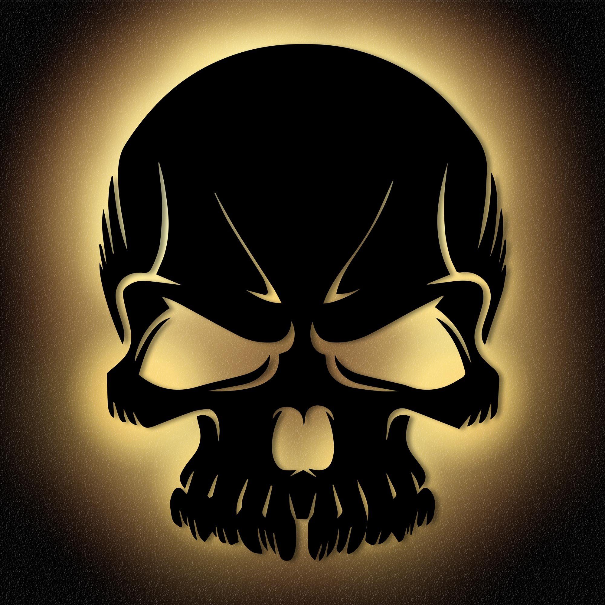 Namofactur LED Wandleuchte LED Totenkopf Wanddeko günstig online kaufen