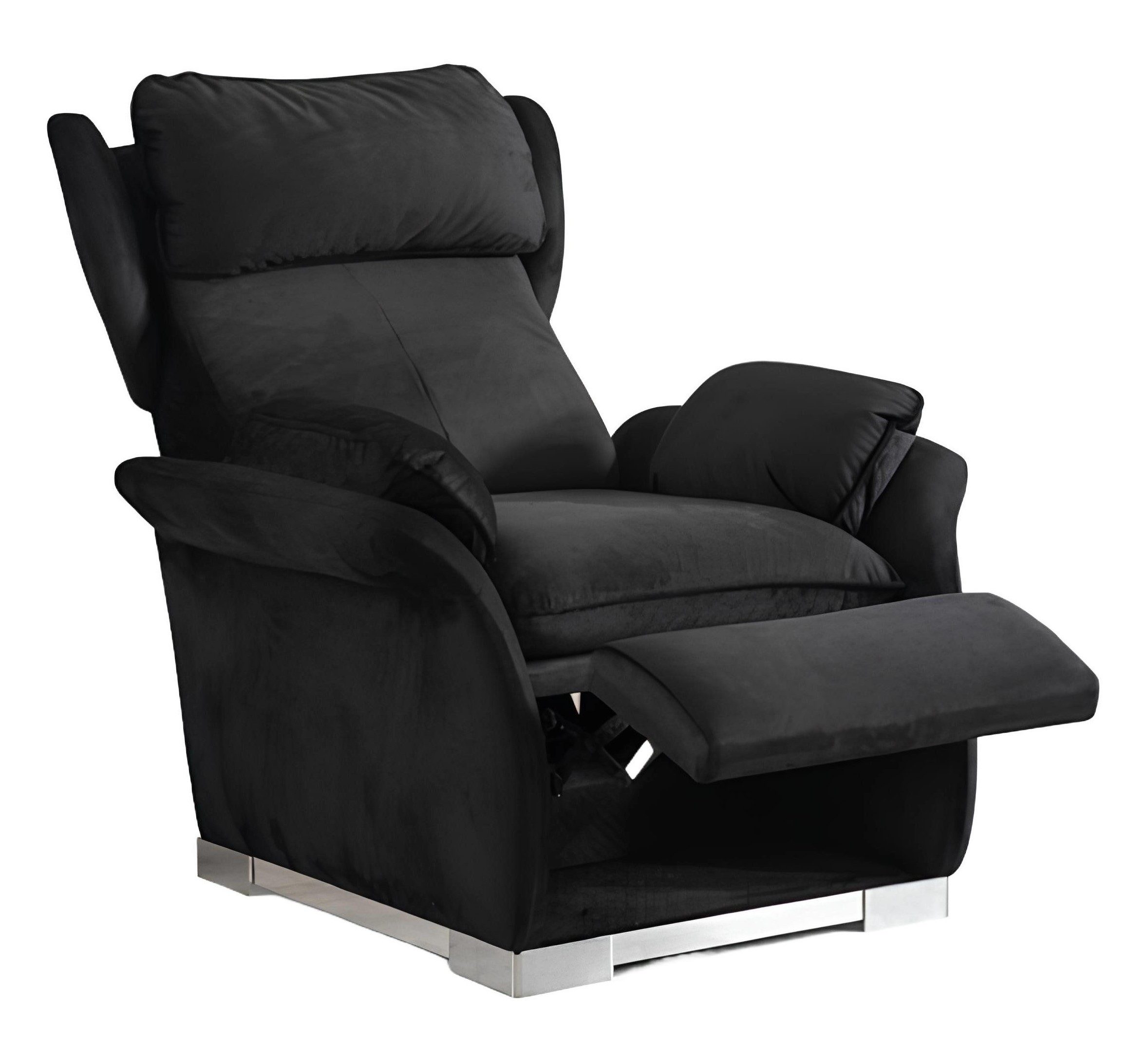 Xlmoebel Relaxsessel Schwarzer Relaxsessel mit Lounge-Mechanismus und modernem Design (1-St., Sessel), Hergestellt in Europa