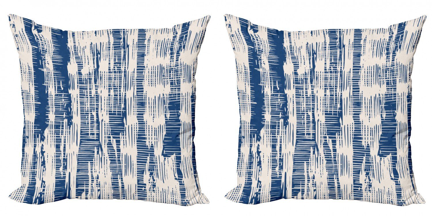 Kissenbezüge Modern Accent Doppelseitiger Digitaldruck, Abakuhaus (2 Stück), Batik Abstrakt Stripy Grunge