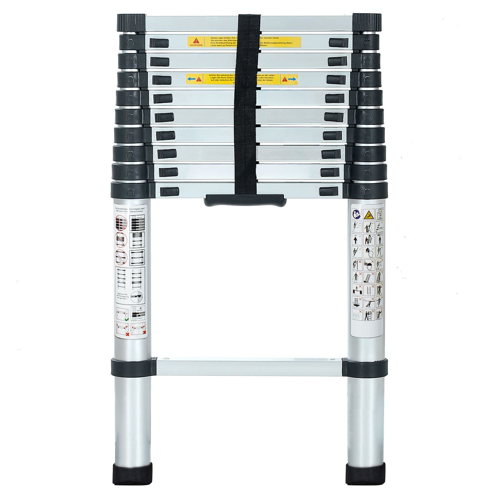 EAXUS Teleskopleiter 3,2m ausziehbar, max. 150 kg Belastbarkeit