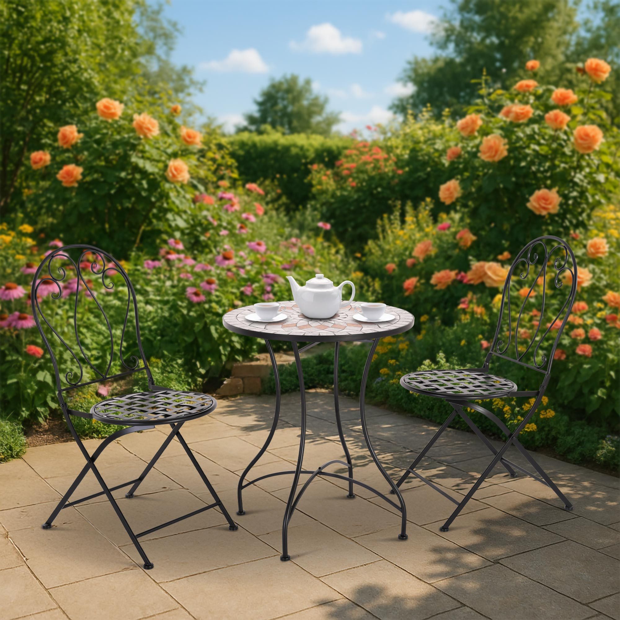 Raburg Gartenstuhl Eisenstuhl 2er-Set im Jugendstil, günstig online kaufen