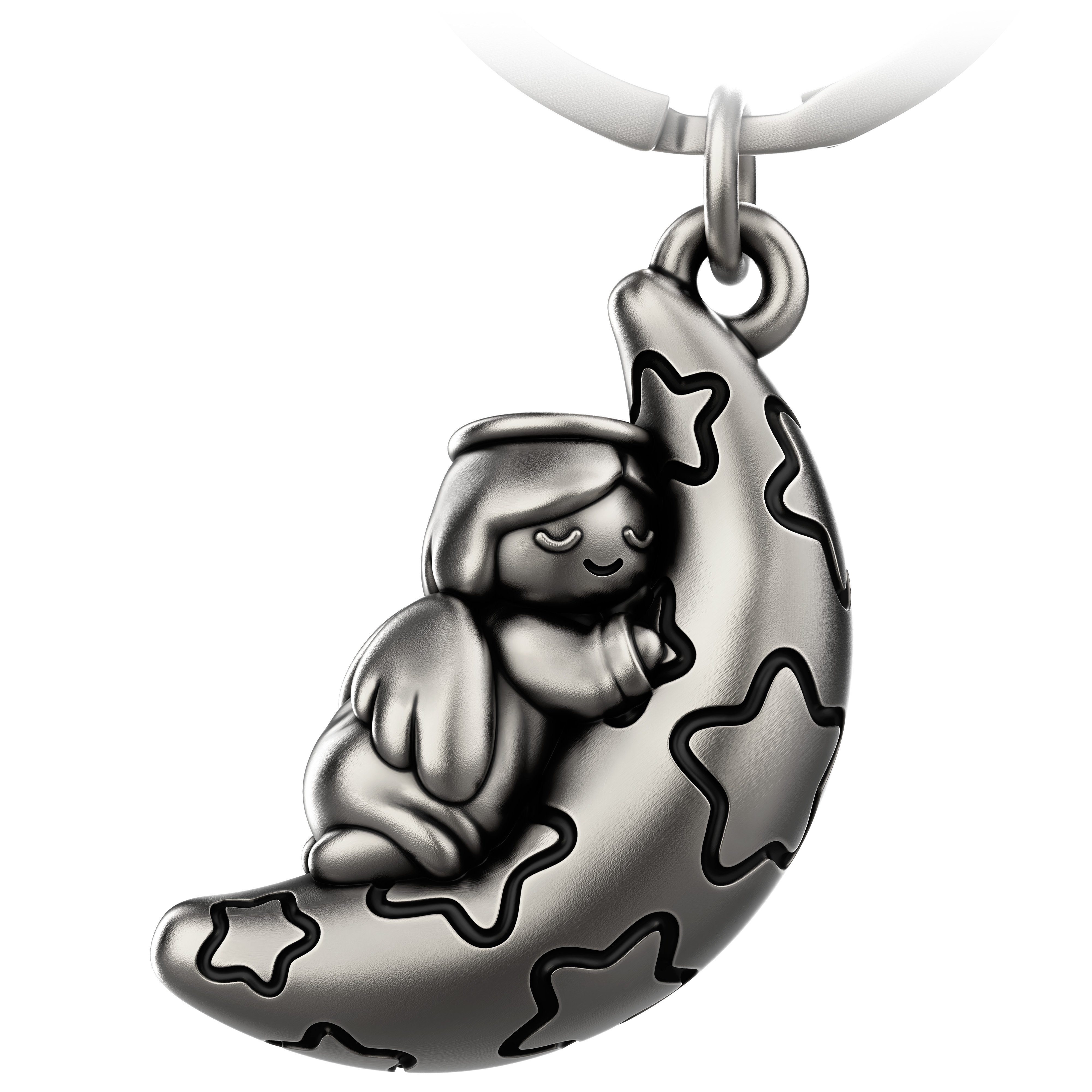Schlüsselanhänger Schutzengel "Moony" - Engel Glücksbringer - Glücksengel mit Mond