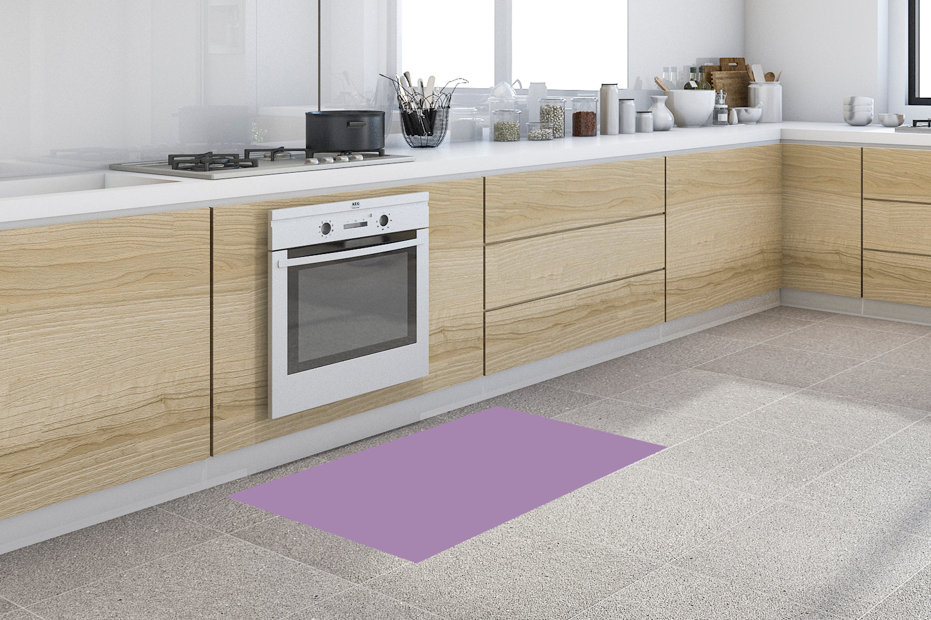 MuchoWow Küchenläufer Innenbereich - Violett - günstig online kaufen