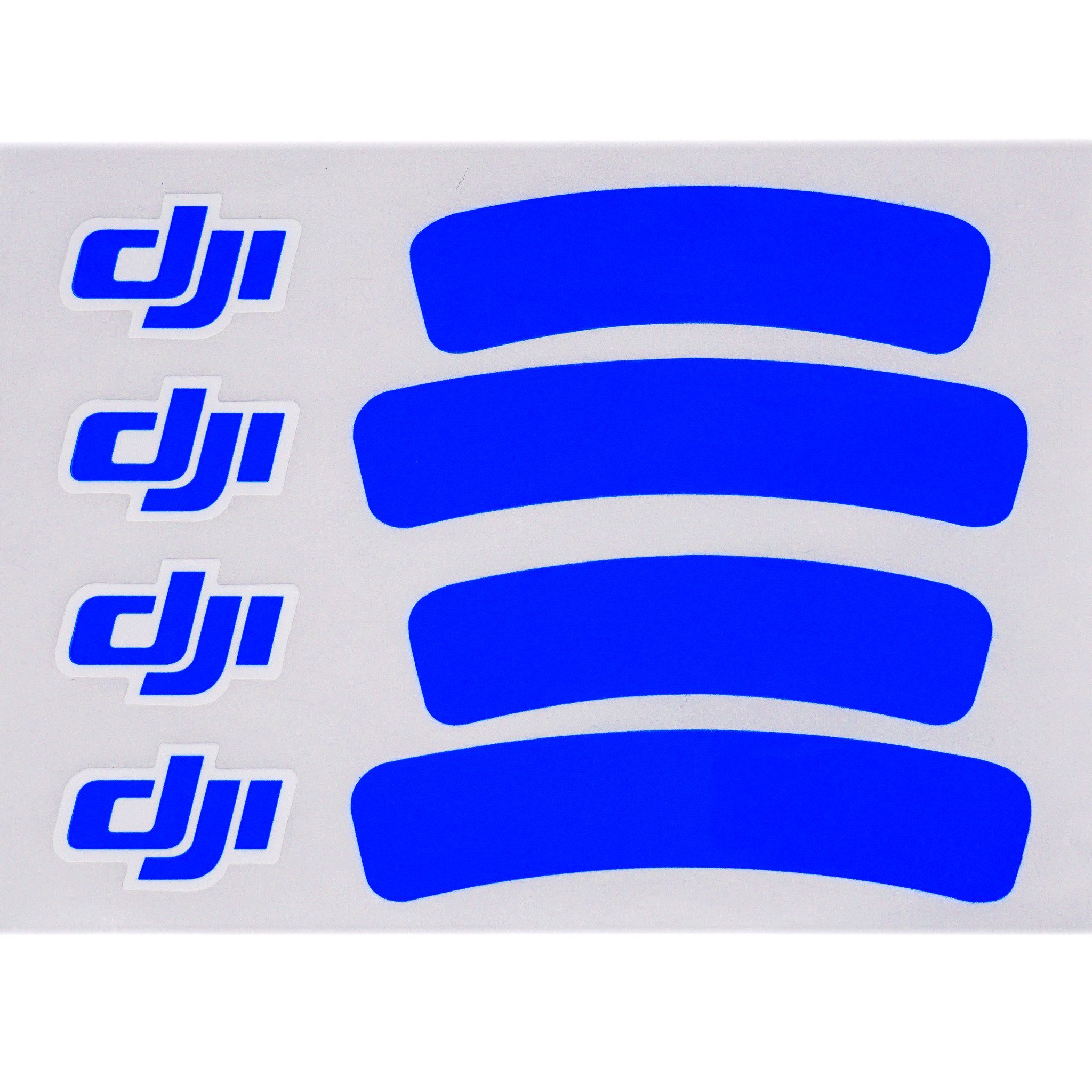Drohne Sticker, 3 Sticker Original 2 Produkt) DJI Original (DJI, & Zubehör Logo blue DJI Blau Original Aufkleber DJI Phantom DJI