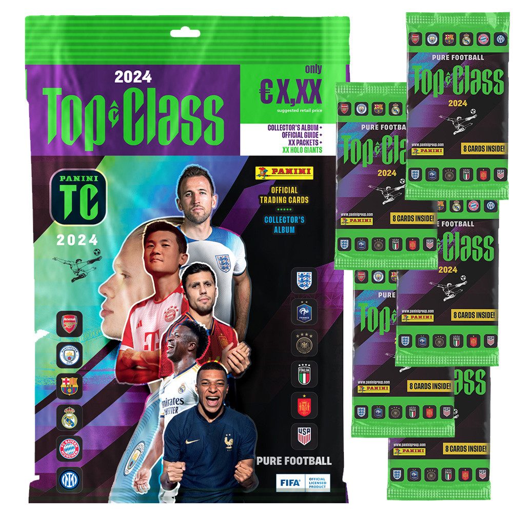 Panini Sammelkarte FIFA Top Class 2024 - Trading Cards - 1 Starter + 5 Booster