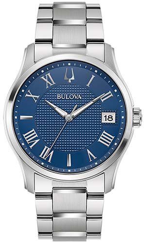 Bulova Edelstahlgehäuse ionenplattiert, ca. 41mm Ø 96B386, Quarzuhr