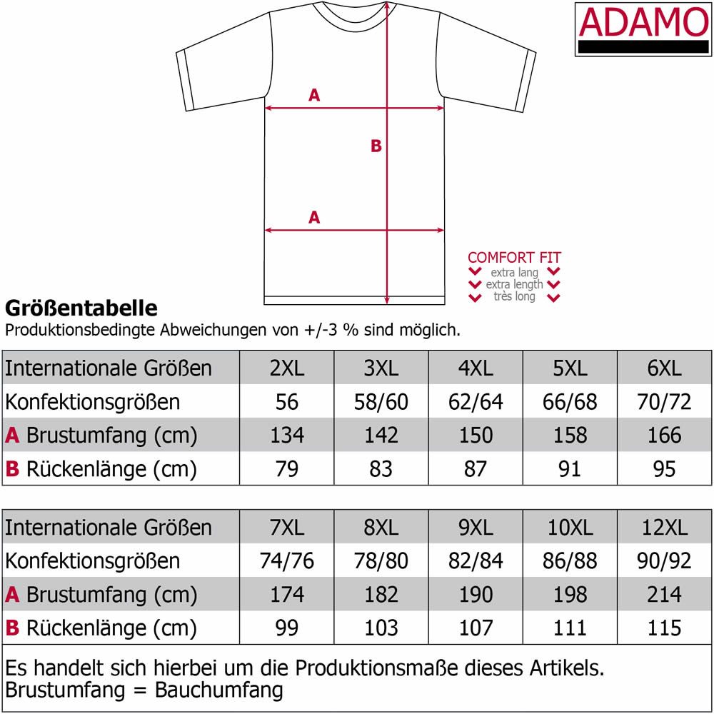 RennerXXL Funktionsshirt Adamo Pablo Herren Pique Poloshirt BAUMWOLLE XXL-12XL