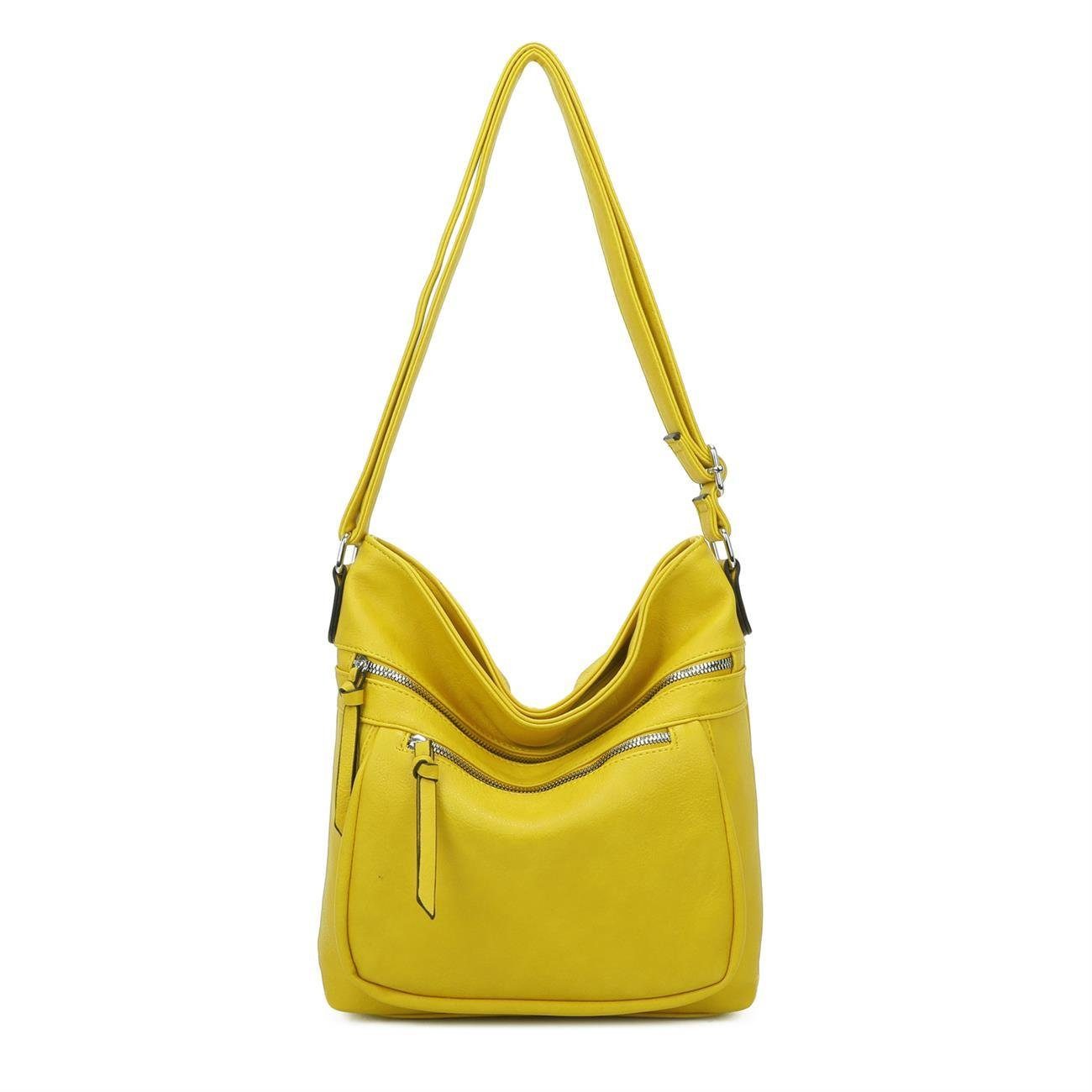 ITALYSHOP24 Schultertasche Damen Tasche XL Shopper günstig online kaufen