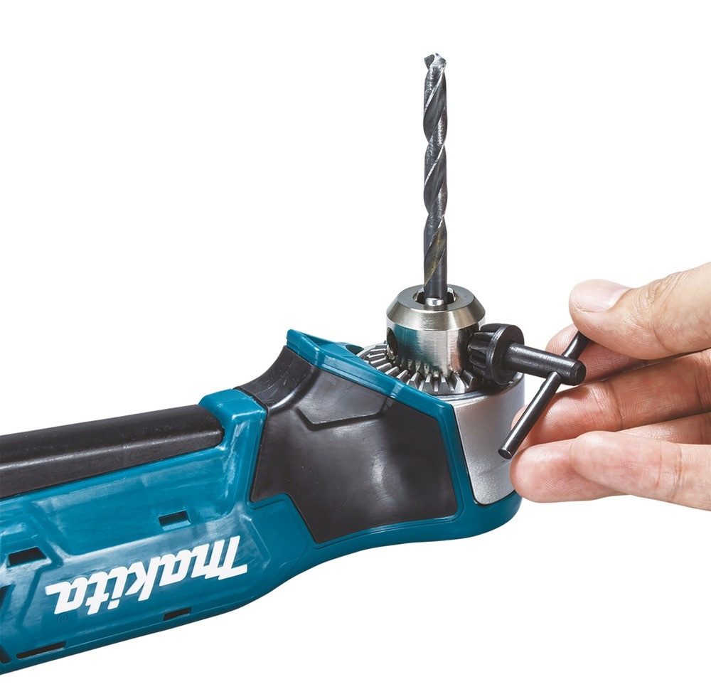 Makita Akku-Bohrschrauber, 12 V, max. 1100 U/min, Winkelbohrmaschine 12V, DA332DSYJ, 2 x 1,5 Ah Li-Ion in MAKPAC 1