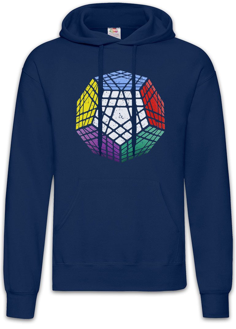 Hoodie Vintage Megaminx Herren Hoodie Cube Zauberwürfel 80s Magic Speed