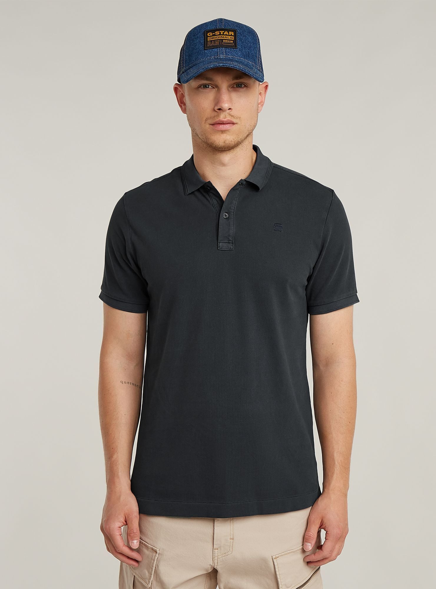 G-STAR Poloshirt Kurzärmliges Poloshirt Dunda Overdyed Slim