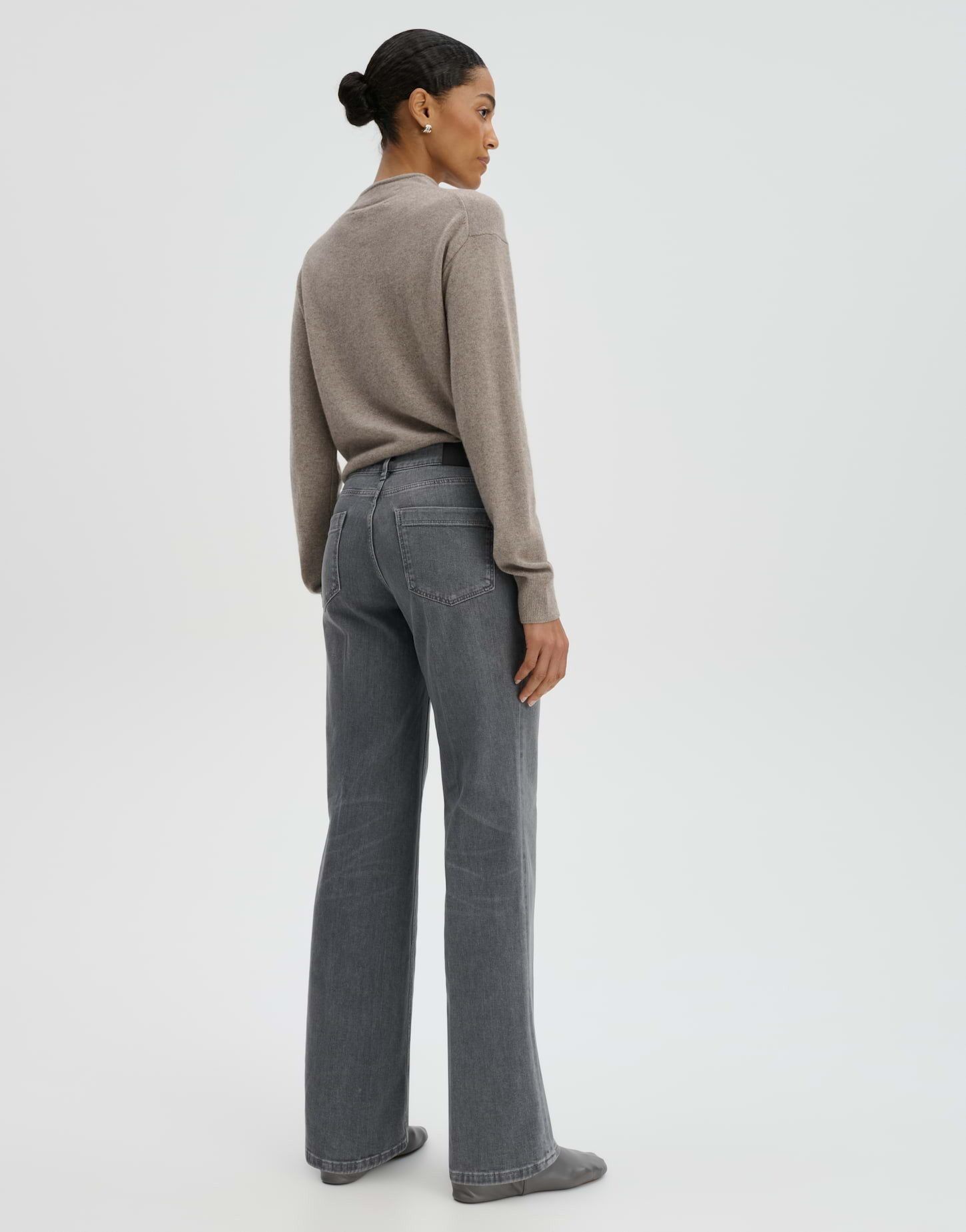 someday Bootcut-Jeans CARIE ICONIC aus BCI Cotton Mix Mid Rise leicht ausgestelltes Bein, elastischer Stoff