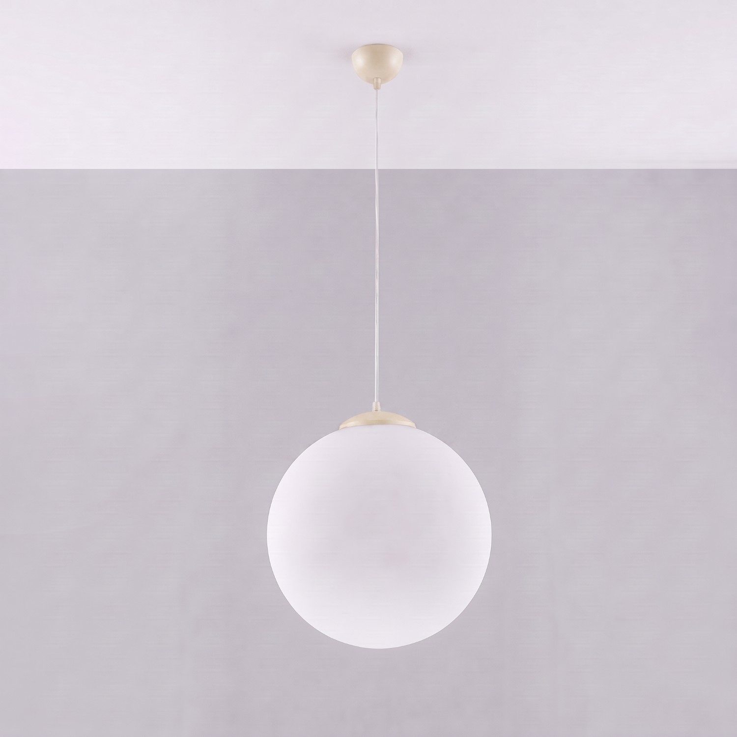 SOLLUX lighting Hängeleuchte Pendelleuchte UGO 40 beige, Nicht enthalten