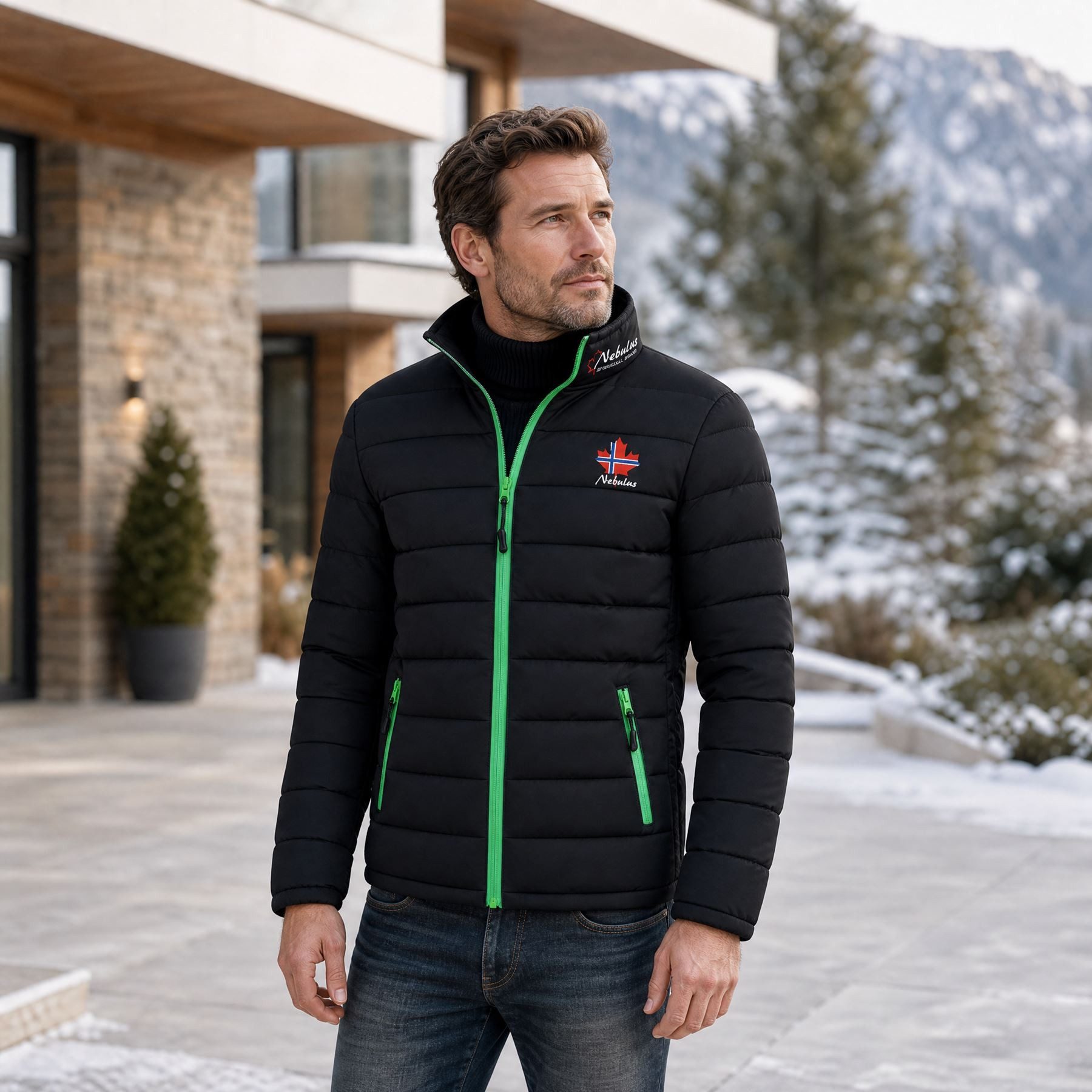 Nebulus Winterjacke SÖLDEN, P2204 - Herren, schwarz, 3XL