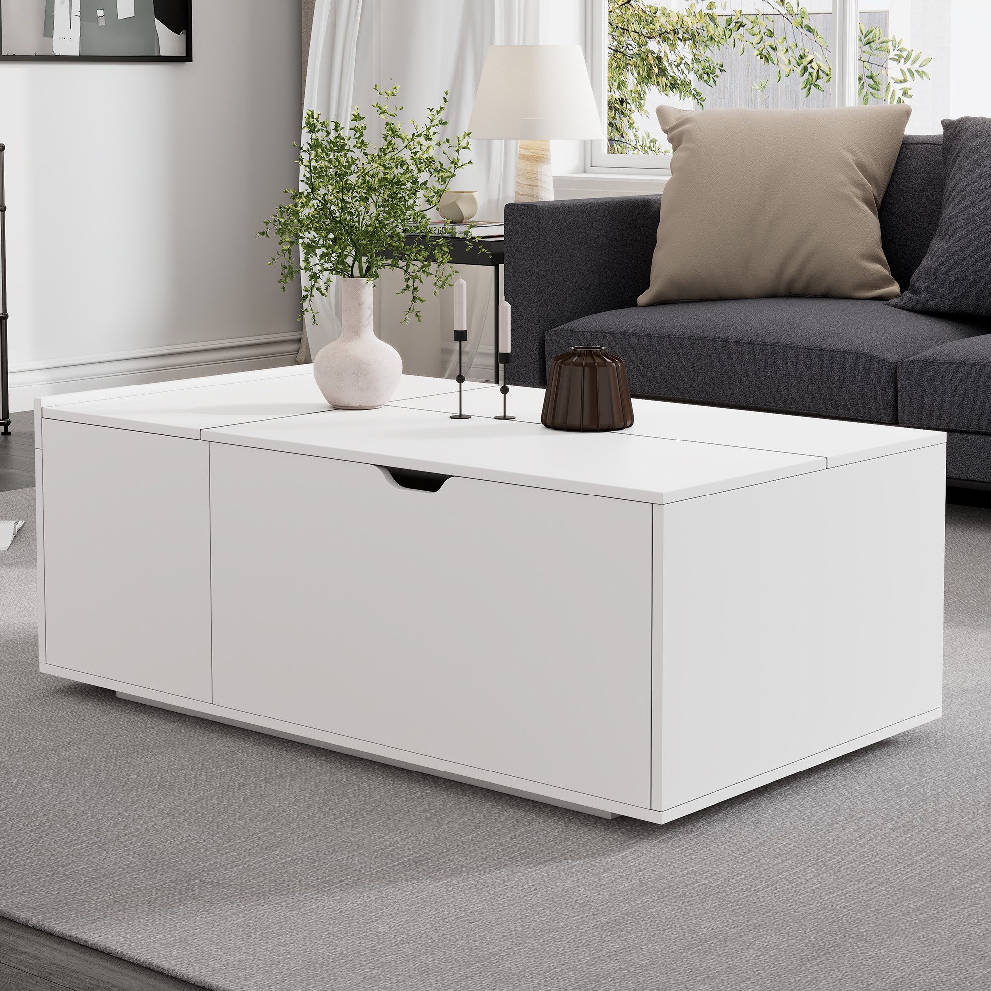 HAUSS SPOLE Couchtisch Lift-up-Couchtisch mit Schubladen, günstig online kaufen