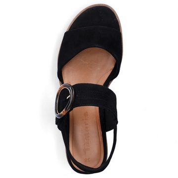 Tamaris Tamaris Damen Keilsandalette schwarz Sandale