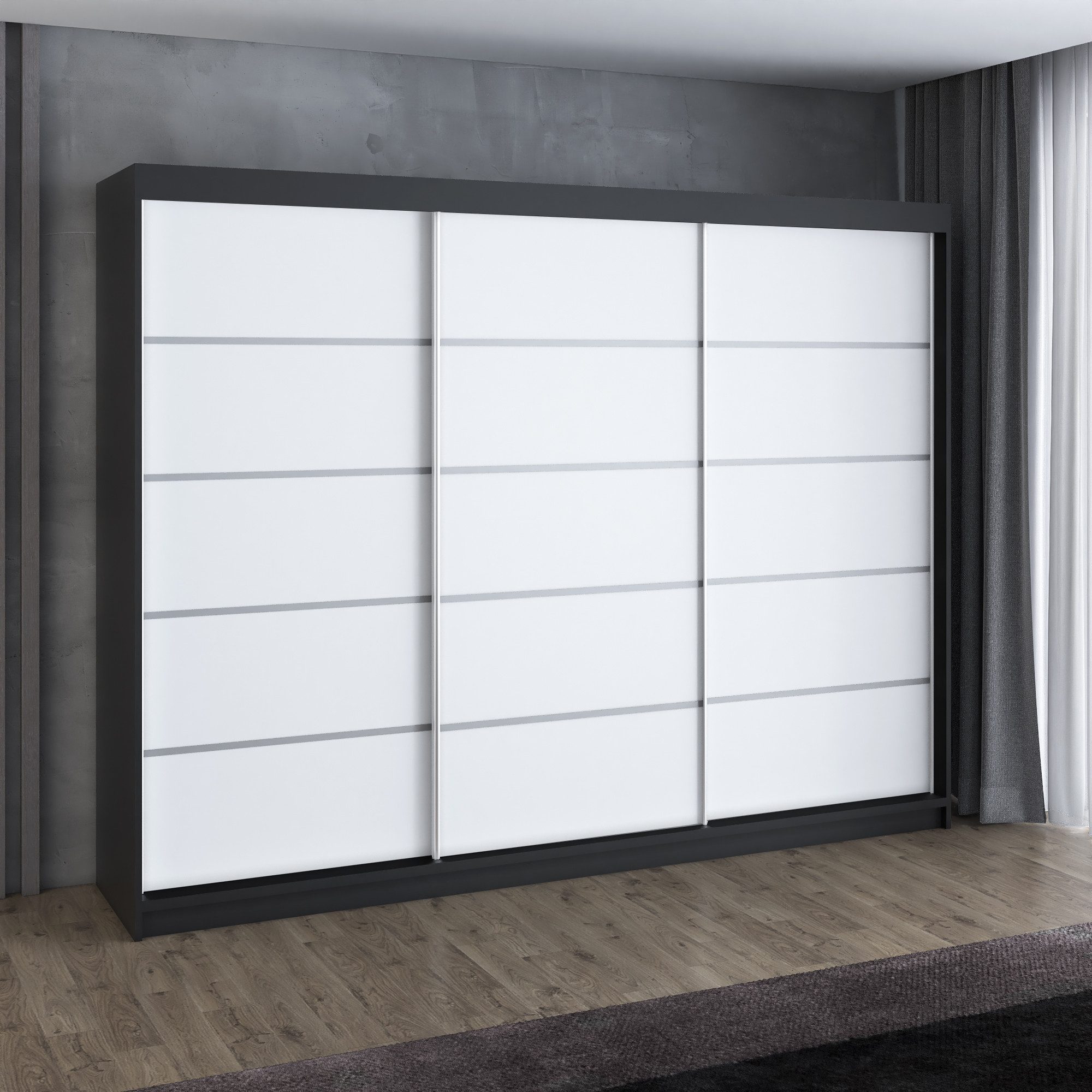 A&J MöbelLand GmbH Schwebetürenschrank STIM 200CM, günstig online kaufen