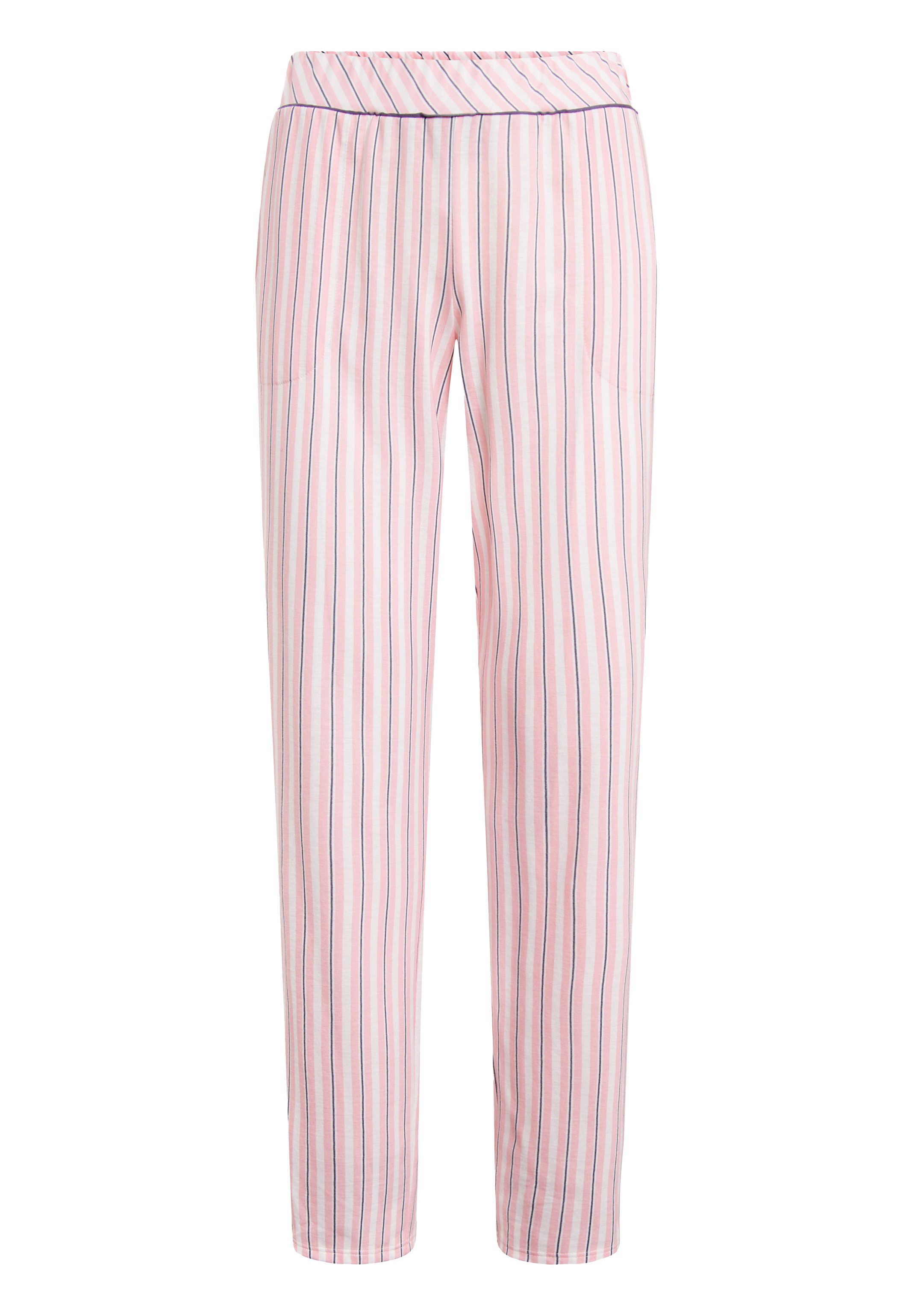 Rösch Schlafhose Basic (1-tlg) Schlafanzug Hose - Baumwolle - Atmungsaktiv - Breiter Gummibund