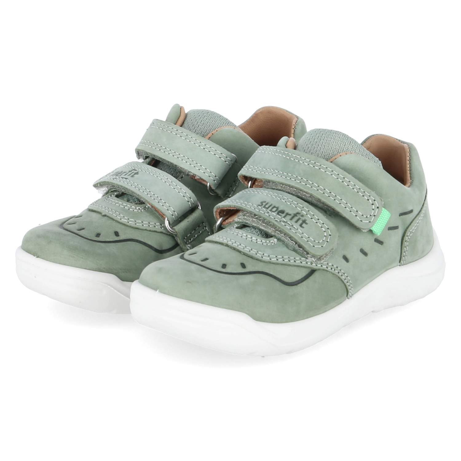 Superfit Superfit 1-000742-7500 Unisex Leder & Textil green Lauflernschuh