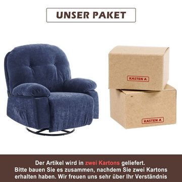 Ulife Sessel TV-Sessel 360°-Drehsessel Massagesessel Relaxsessel Loungesessel, mit 360° Drehfunktion und Timer