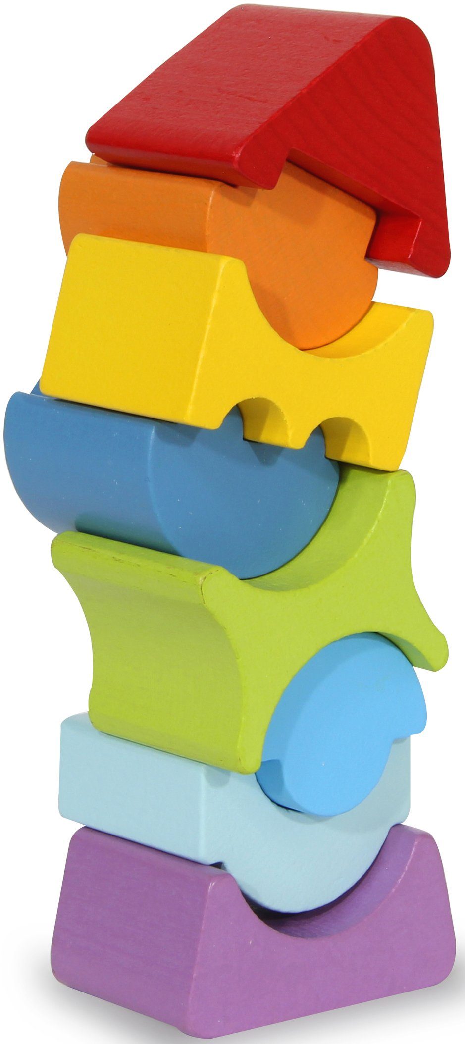 Jamara Stapelspielzeug Holzspielzeug, Kidiwood, Stapelturm, Holz aus