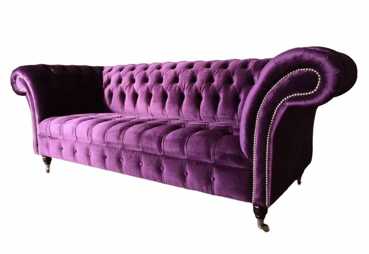 Couchen Luxus Neu, Sitz Made Sofa 3 JVmoebel Sofa In Design Europe Polster Chesterfield Stoff Sitzer